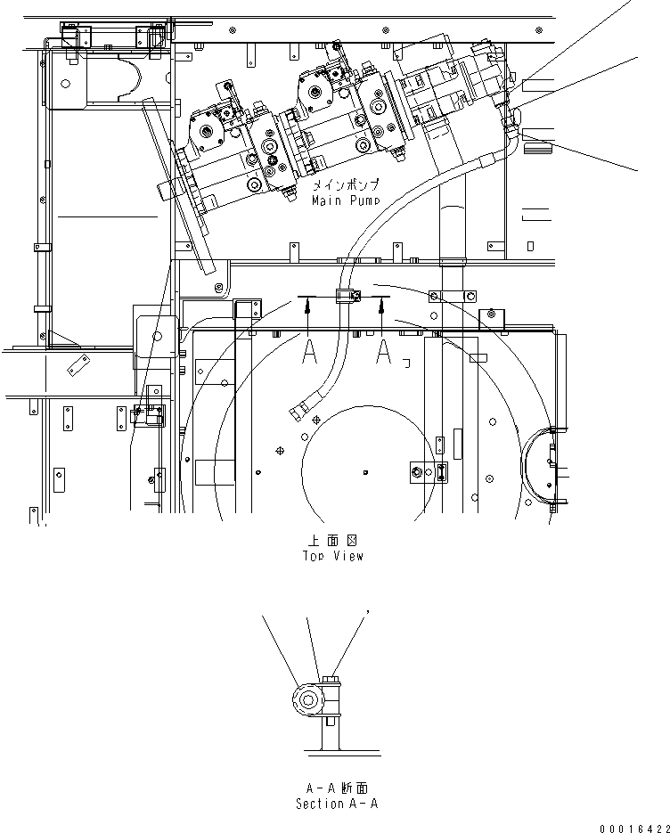 Шланг 14S-62-22460 KOMATSU