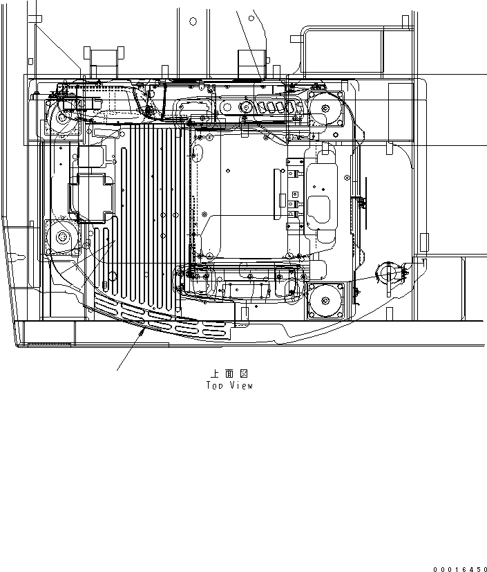 Коврик пола 14S-54-27410 KOMATSU