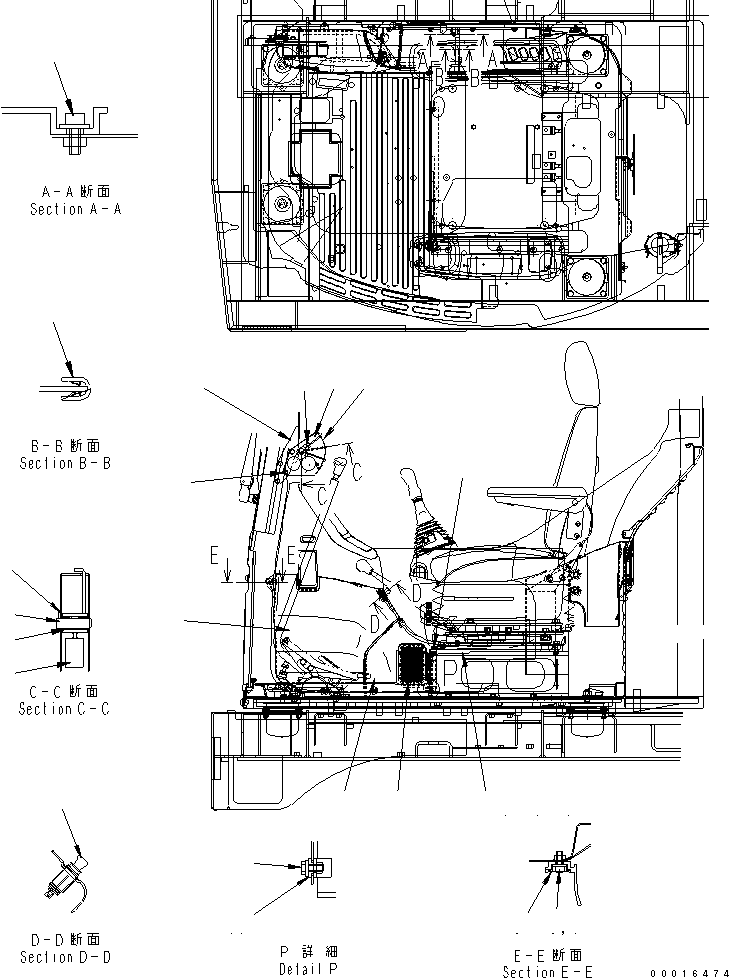 Болт 01010-D0870 KOMATSU