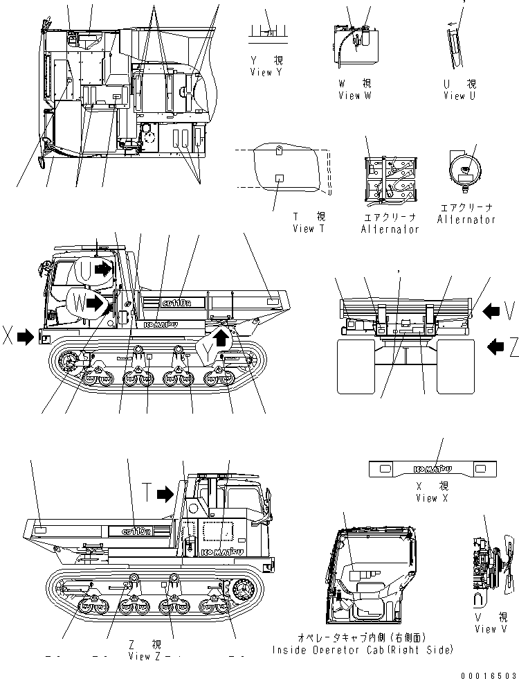 PLATE,ROPS/FOPS 09620-A2000 KOMATSU