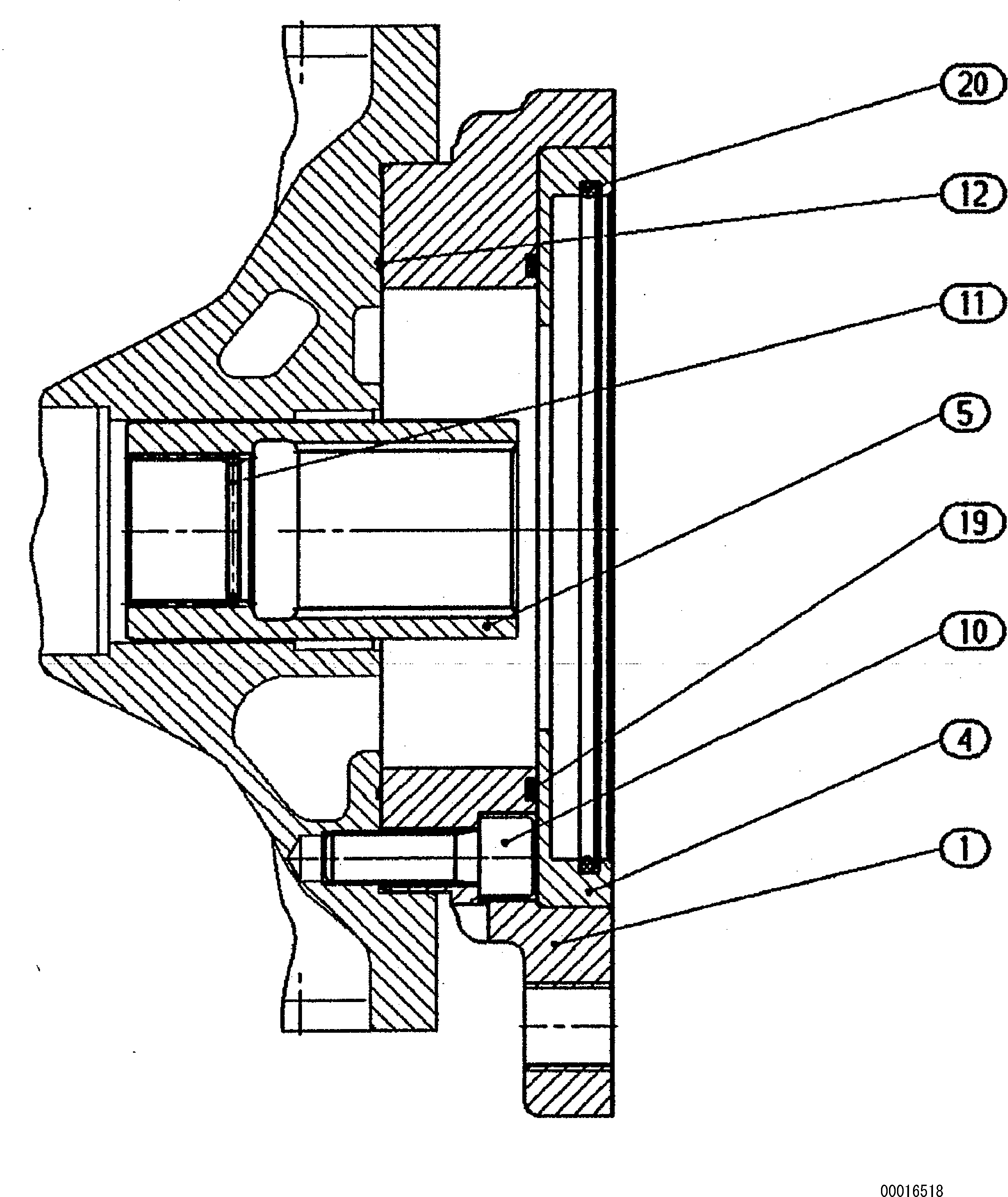 Фланец UCR902076601 KOMATSU