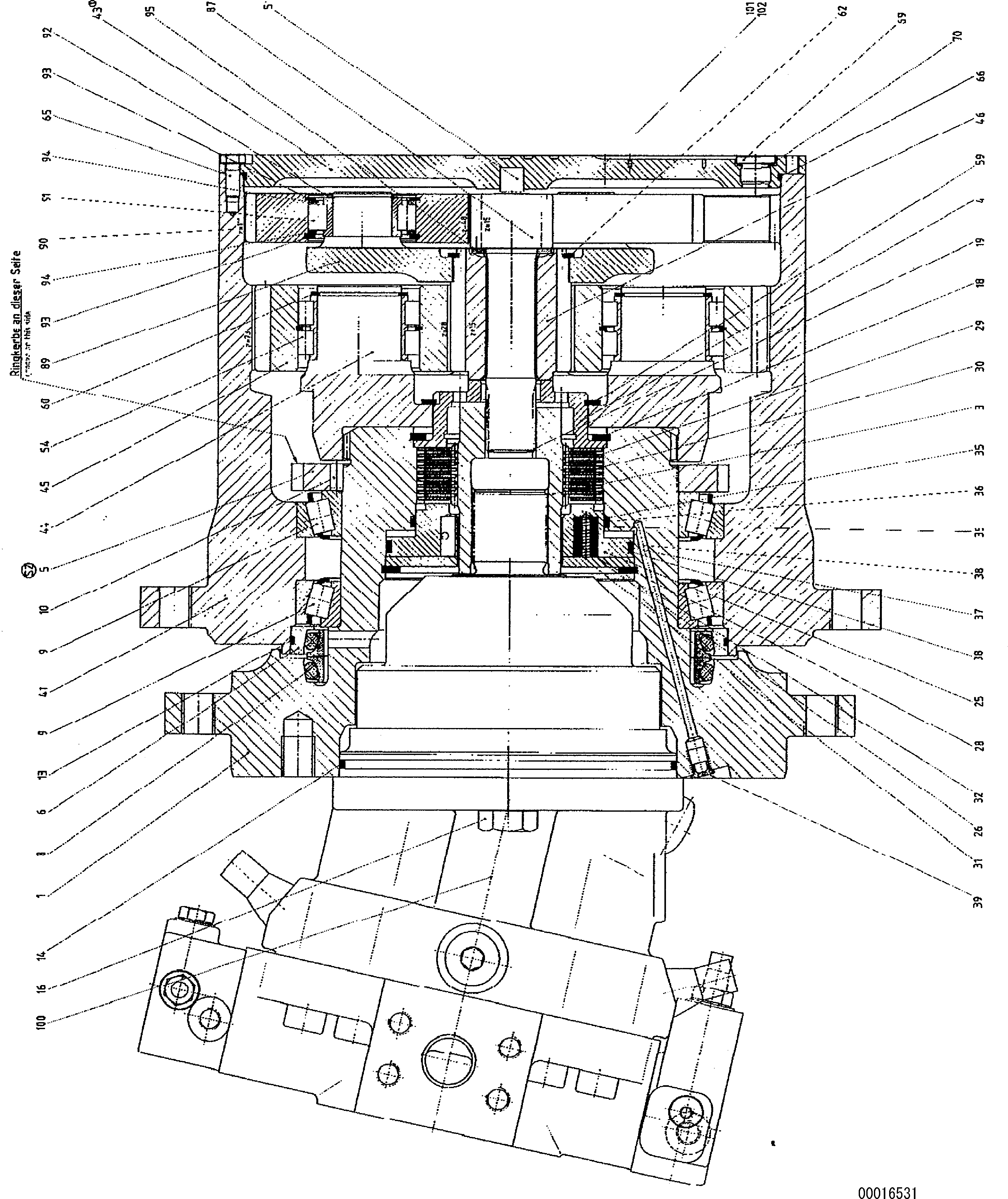 Уплотнительное кольцо круглого сечения UC16463282 KOMATSU