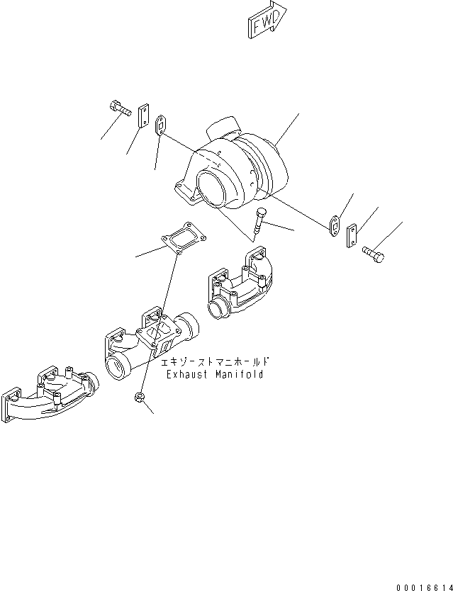 TURBOCHARGER ASS'Y,(SEE FIG.A1530-B4A4Z) (6505-51-5190) KOMATSU