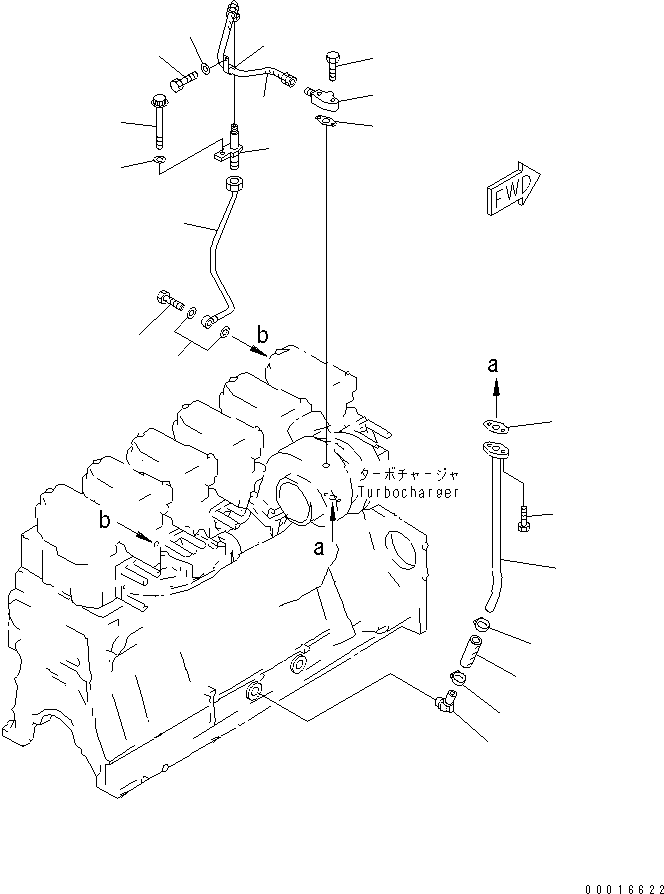 FLANGE,L.H. 6164-51-8611 KOMATSU