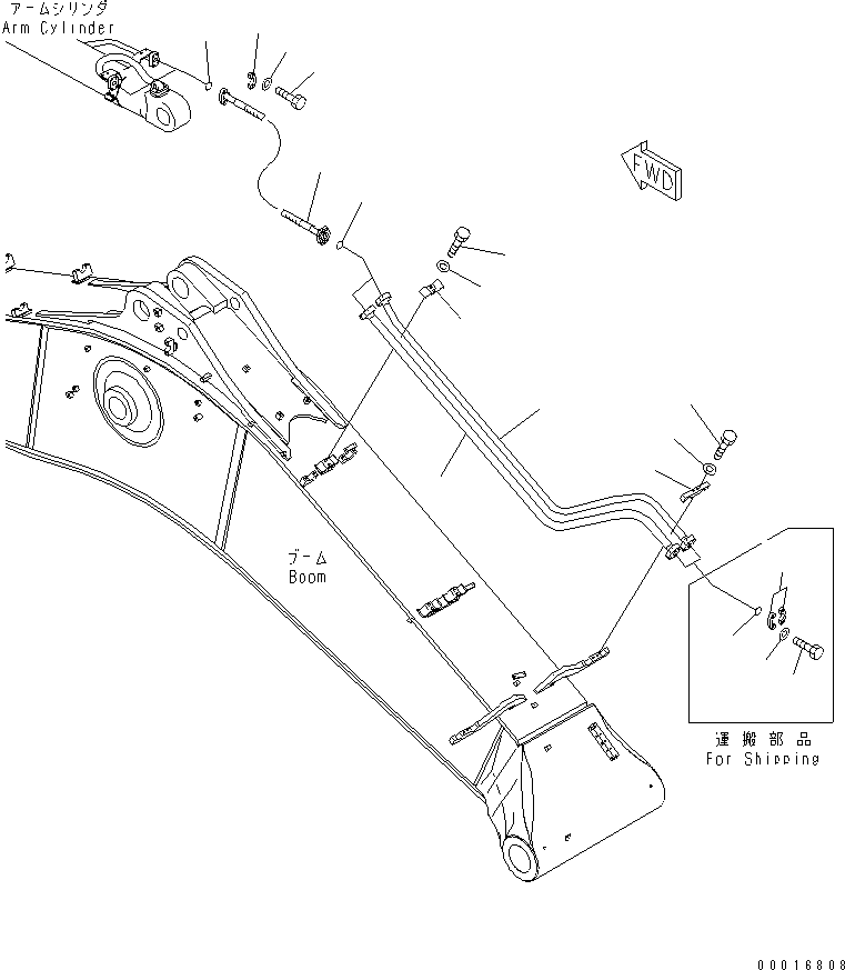 Шланг 07085-01216 KOMATSU