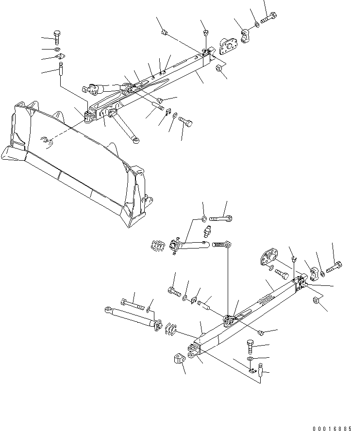 Кронштейн левый (сварной) 175-71-11272 KOMATSU