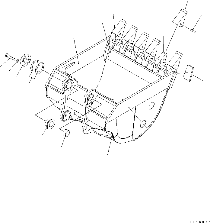 Пластина левая (сварная) 21N-939-3161 KOMATSU
