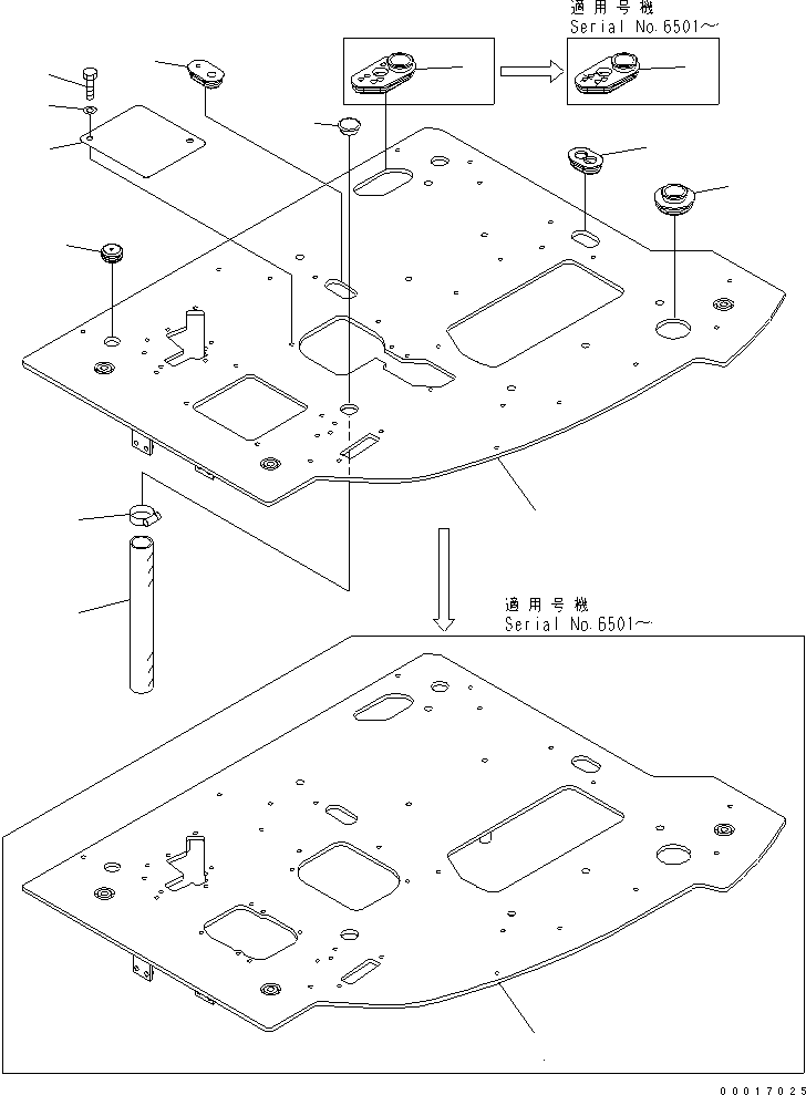 Проходная втулка 21W-54-42650 KOMATSU