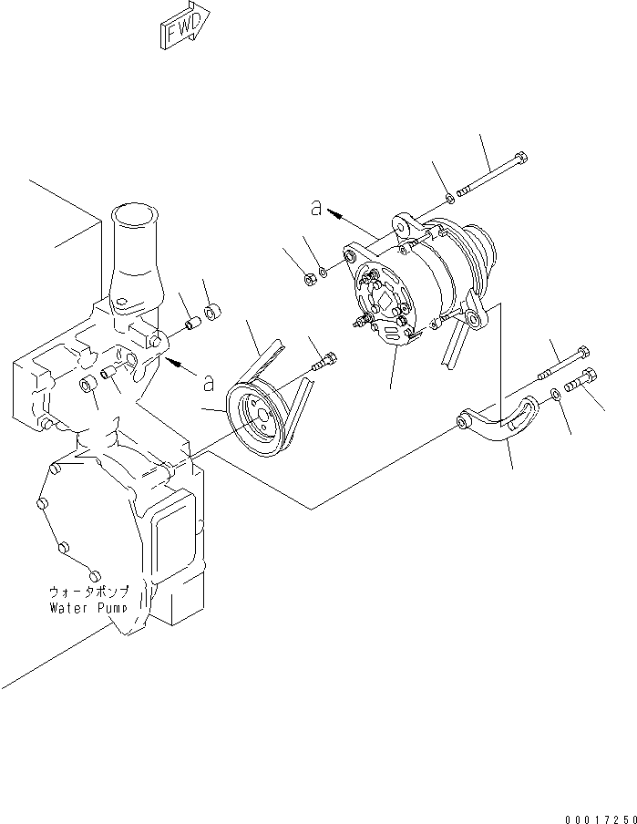 ALTERNATOR A. (35A),(SEE FIG.A6010-B4B8) (\1\600-821-7670) KOMATSU