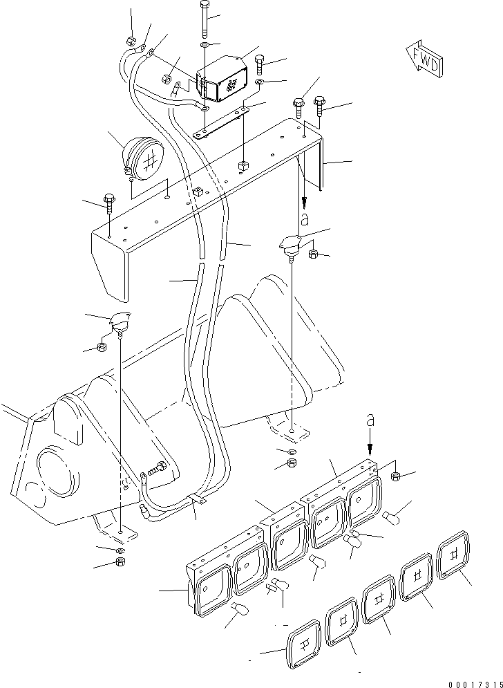 BULB, 80W 08113-02480 KOMATSU
