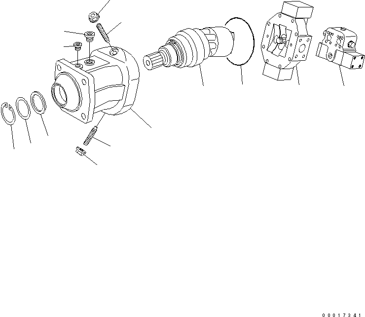 Travel Motor 20E-60-61311 KOMATSU