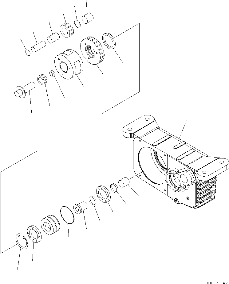 HOLDER ASS'Y,PLANETARY 20K-14-31390 KOMATSU