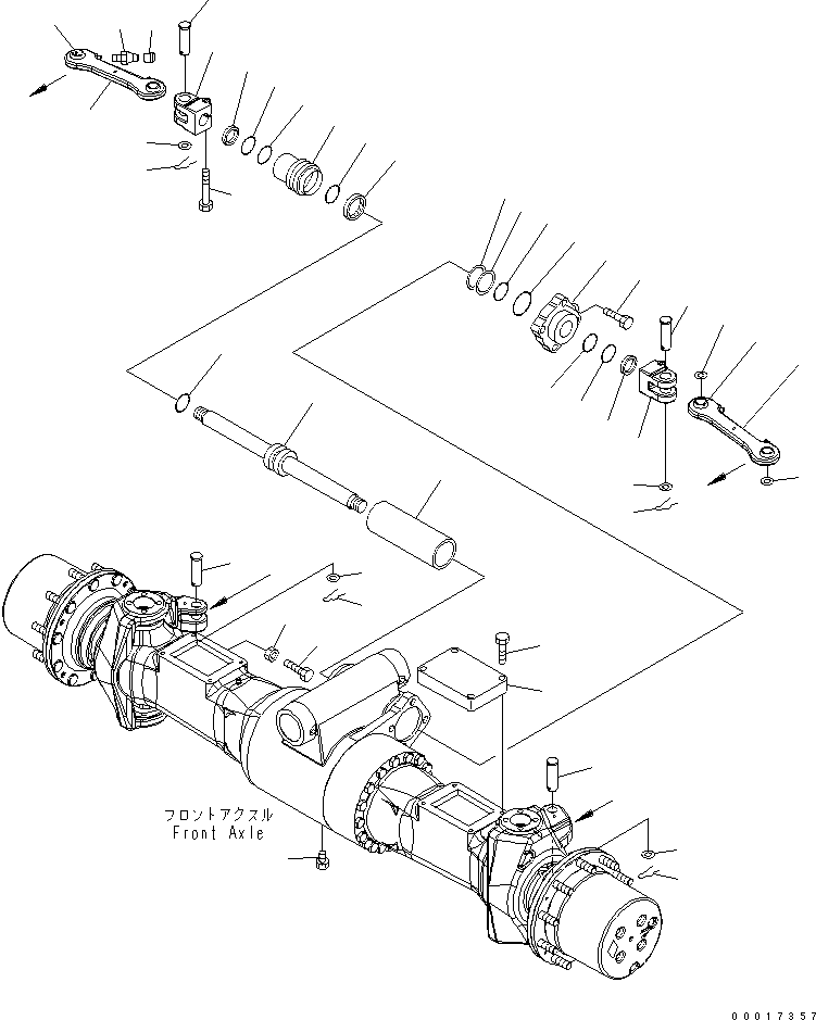AXLE ASSEMBLY, FRONT 20K-23-32001 KOMATSU