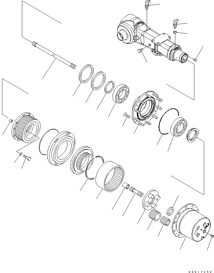 AXLE ASSEMBLY, REAR 20K-22-31001 KOMATSU