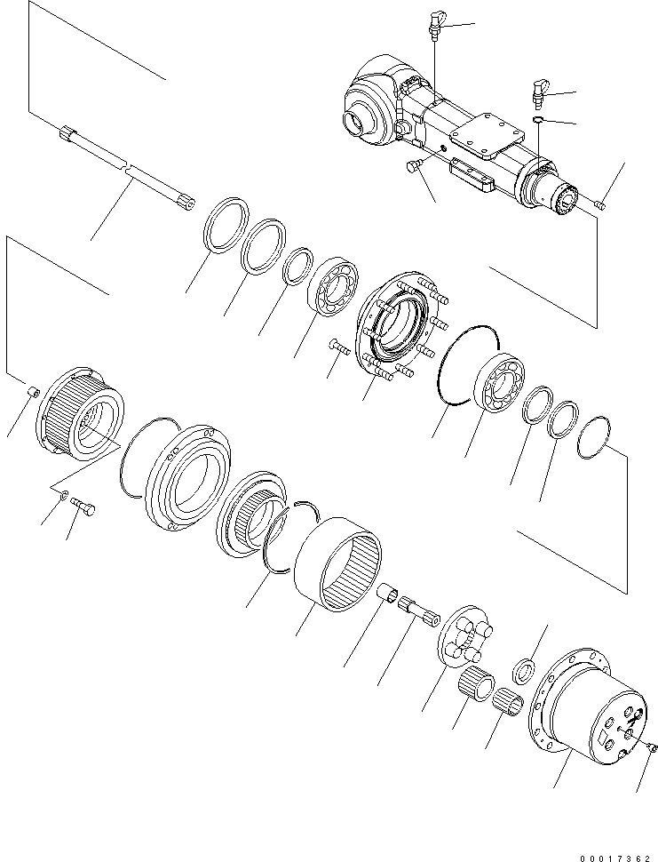 AXLE ASSEMBLY, REAR 20K-22-32001 KOMATSU