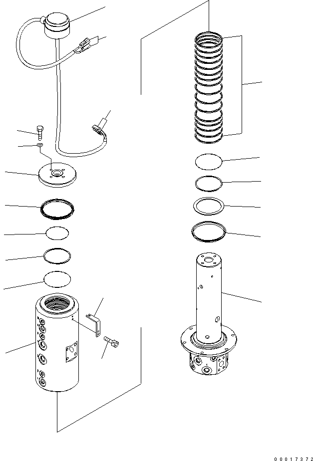 SLIP RING ASSEMBLY 20K-62-38210 KOMATSU