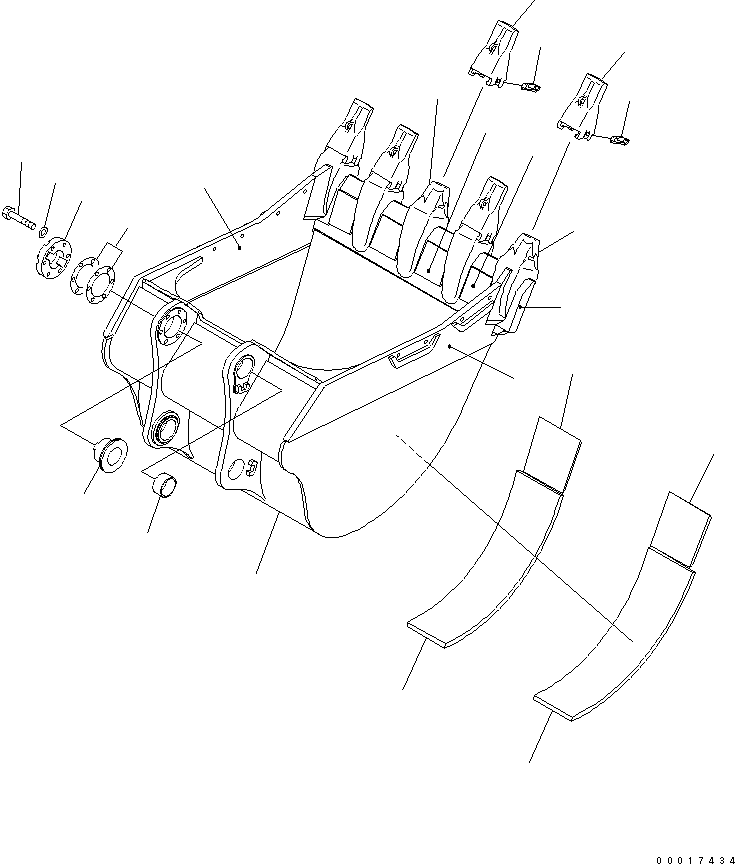 Пластина (сварная) 21N-939-3570 KOMATSU