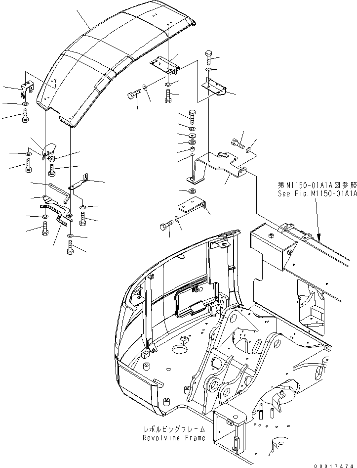 Крышка в сборе 21W-54-47701 KOMATSU