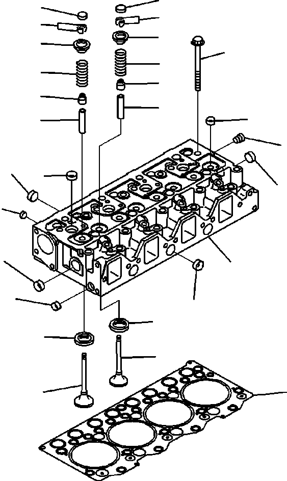 Впускной клапан 6207-41-4130 KOMATSU