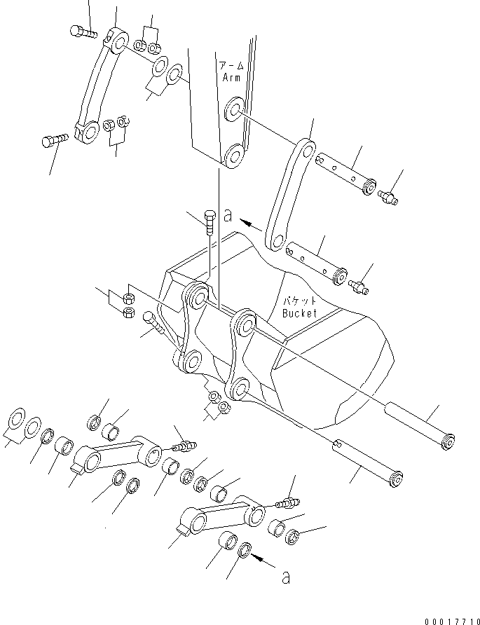 LINK ASS'Y,L.H. 22B-70-00240 KOMATSU