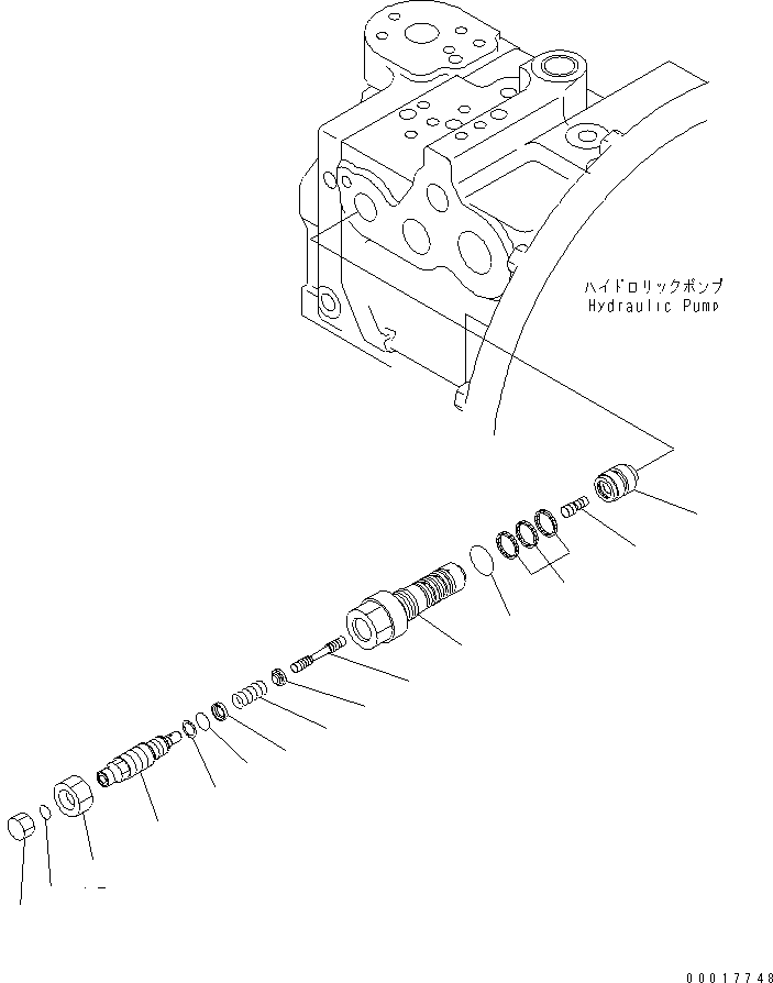 VALVE ASS'Y,LS 708-1L-04750 KOMATSU