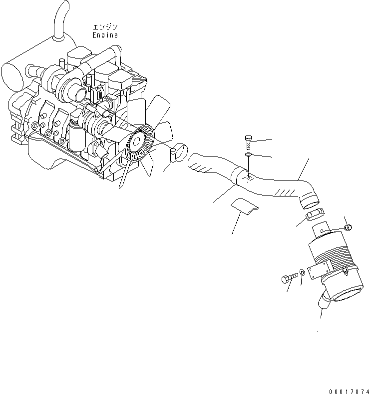 Шланг 22B-01-13161 KOMATSU