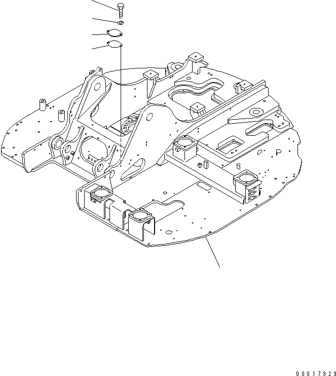 Рама 22B-46-15210 KOMATSU