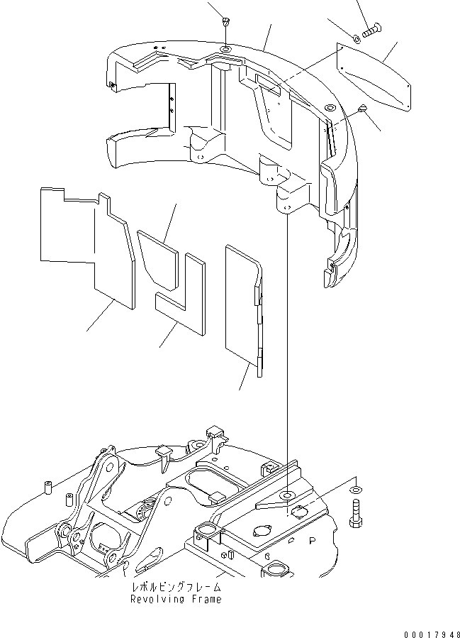 Лист 22B-46-13262 KOMATSU