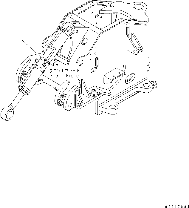 CYLINDER ASS'Y,LIFT, L.H. (707-01-XU830) KOMATSU