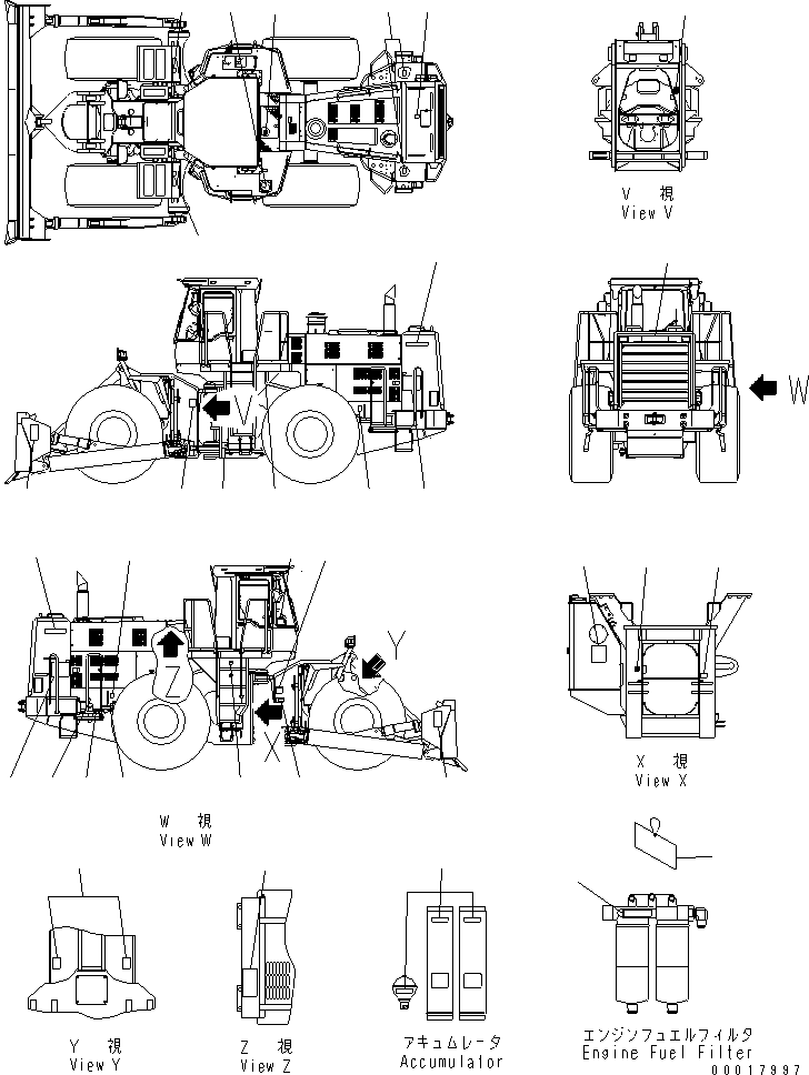 Табличка безопасности \0\09805-C0481 KOMATSU