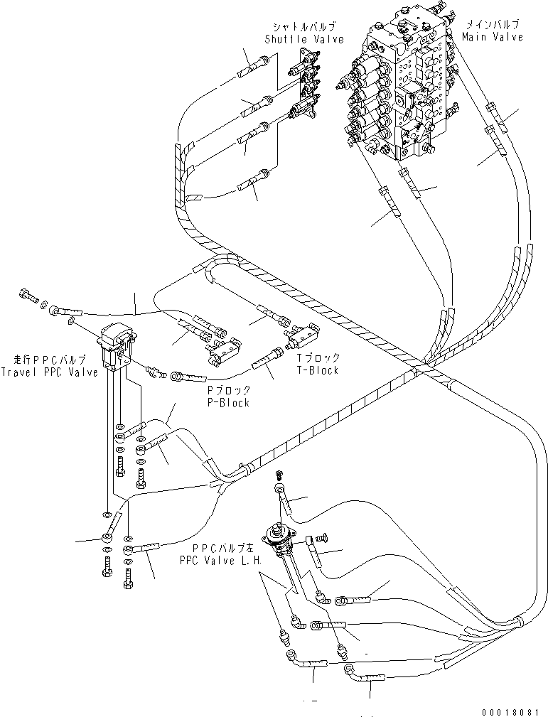 Шланг 22B-62-18680 KOMATSU