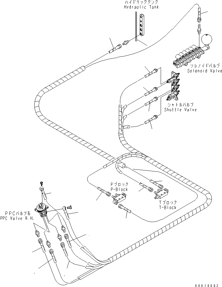 Шланг 22B-62-18580 KOMATSU