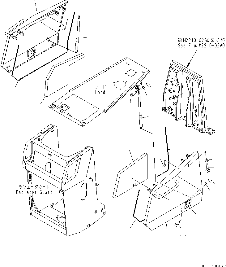 COVER ASS'Y,R.H. 11Y-54-22600 KOMATSU