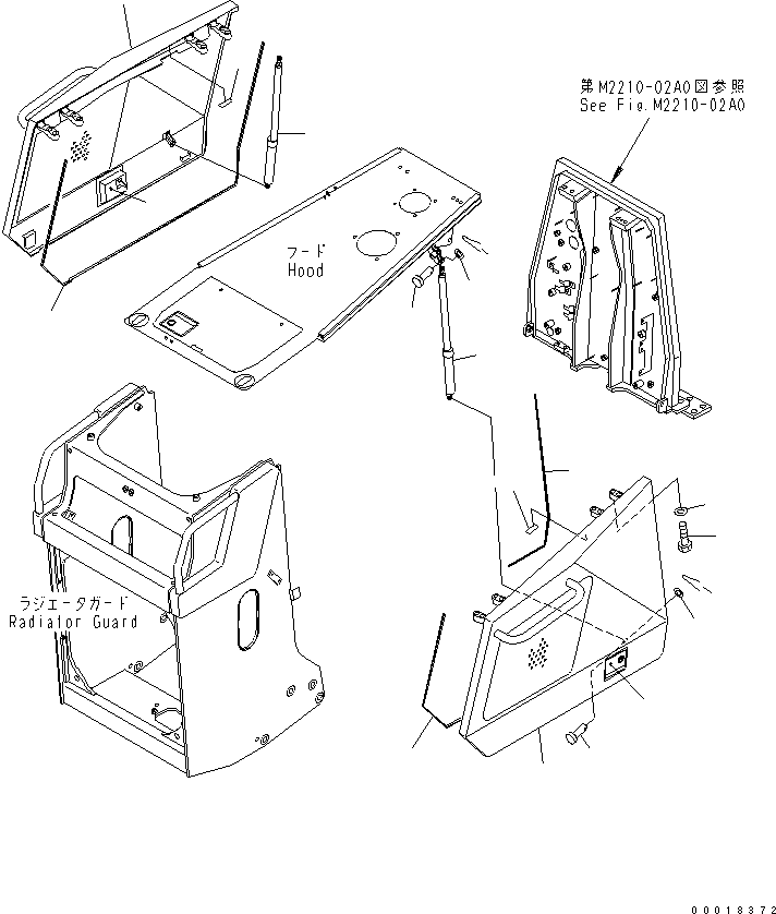 COVER ASS'Y,R.H. 11Y-54-21600 KOMATSU