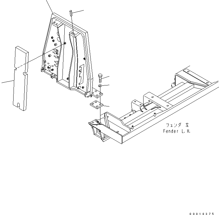 Пружинный штифт 04025-01024 KOMATSU