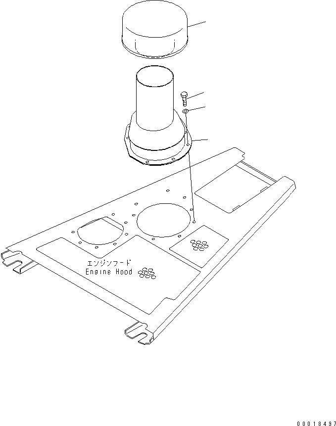 Cleaner Assembly 198-01-51312 KOMATSU