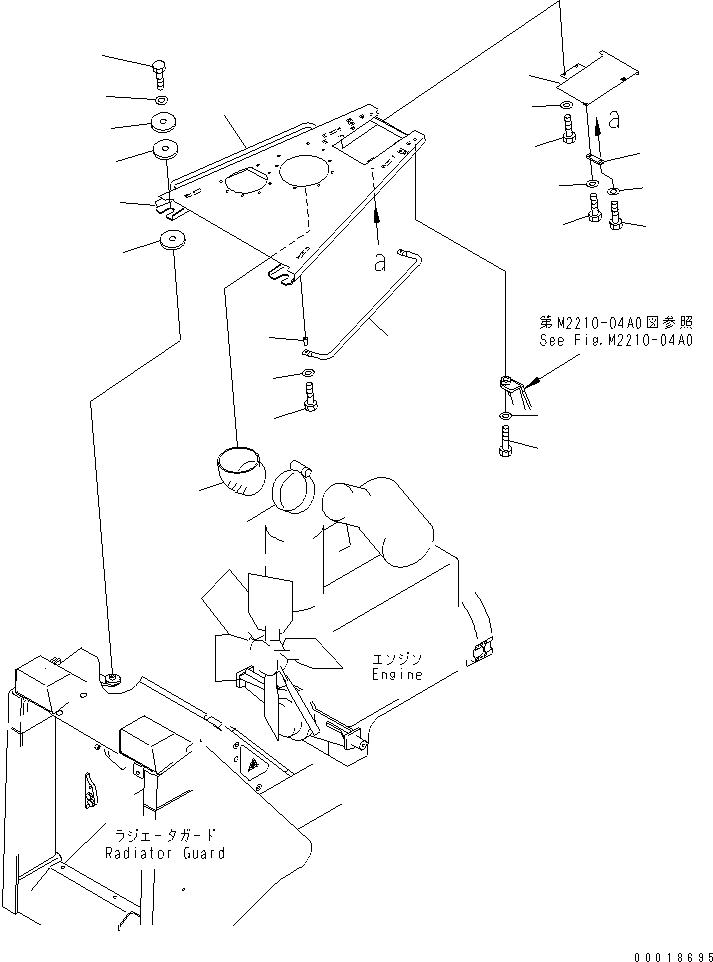 Капот 17A-54-14410 KOMATSU