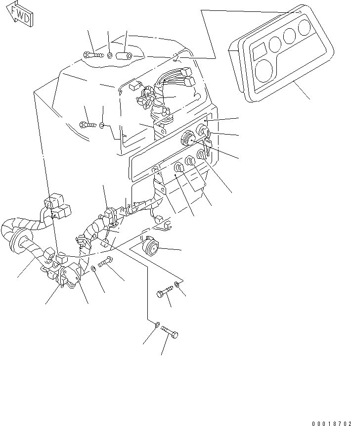 Фонарь в сборе 17A-06-12310 KOMATSU