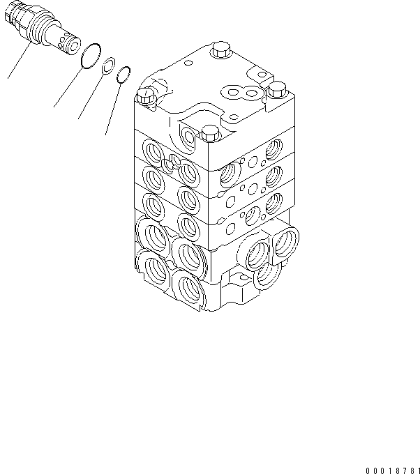 Клапан в сборе, предохранительный 723-10-11301 KOMATSU