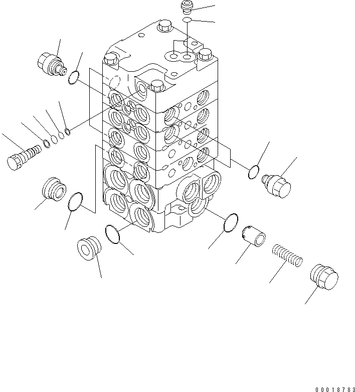 Управляющий клапан (723-14-12102) KOMATSU
