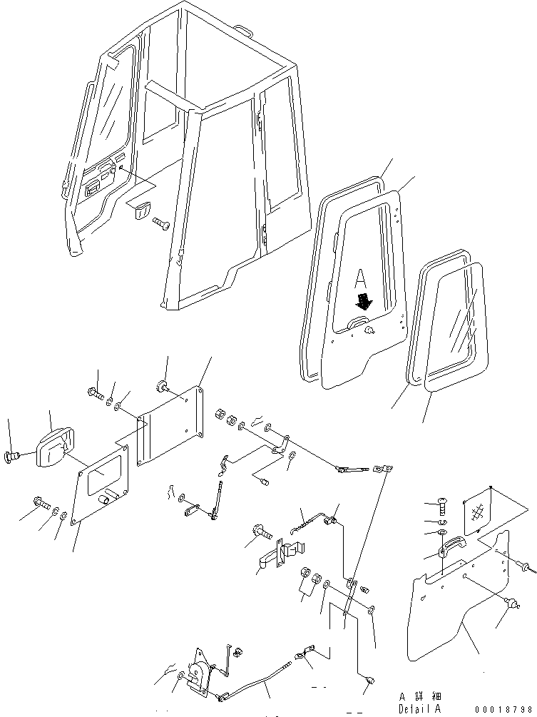 DOOR ASS'Y,L.H. 362-56-41703 KOMATSU