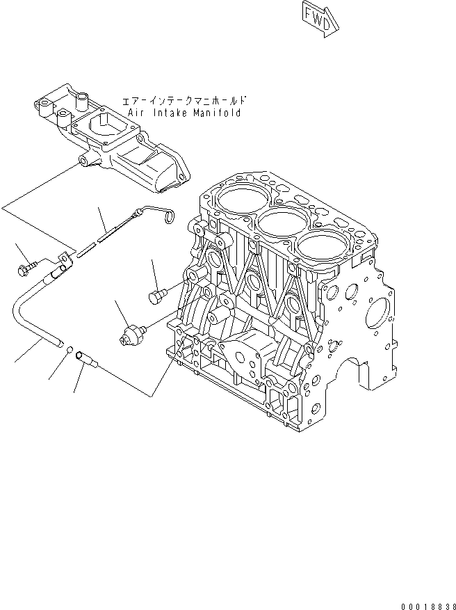 GAUGE,OIL YM129044-34800 KOMATSU