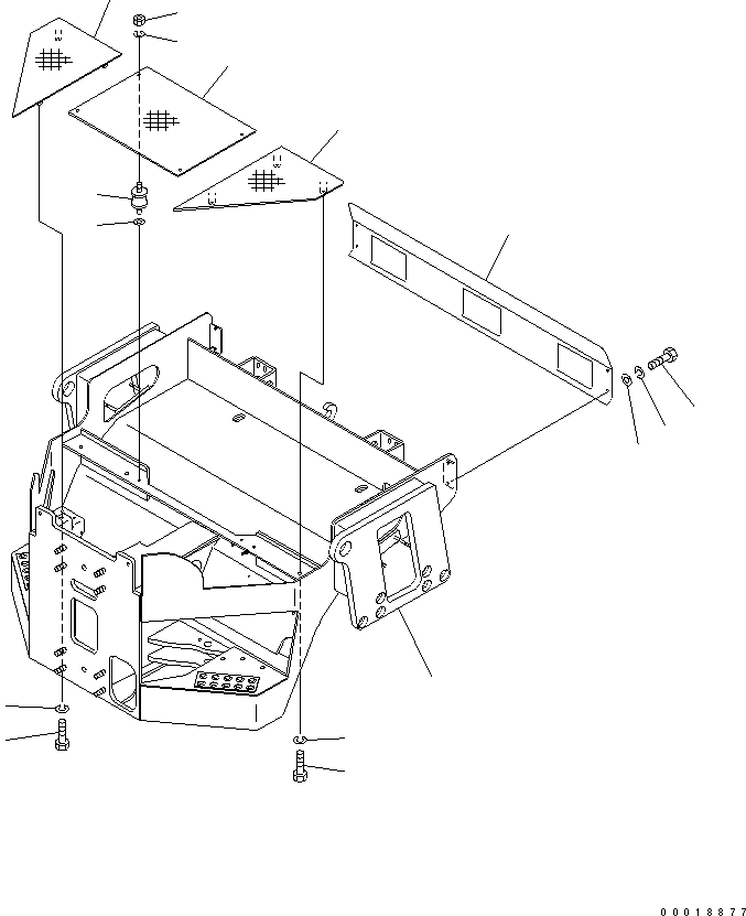 FRAME,REAR (JV25DW) 2691-1-63100 KOMATSU