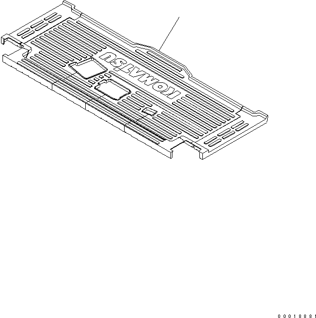 Коврик пола 11Y-54-27112 KOMATSU