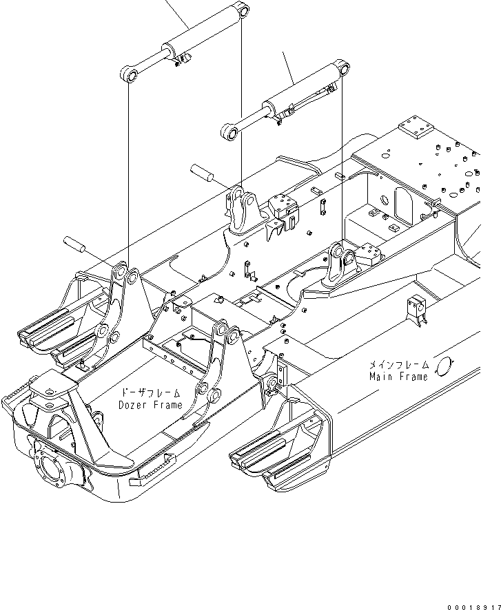 CYLINDER GROUP,L.H. (707-00-XE680) KOMATSU