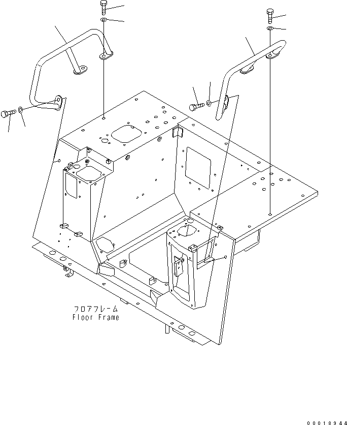HANDLE,L.H. 11Y-54-14541 KOMATSU