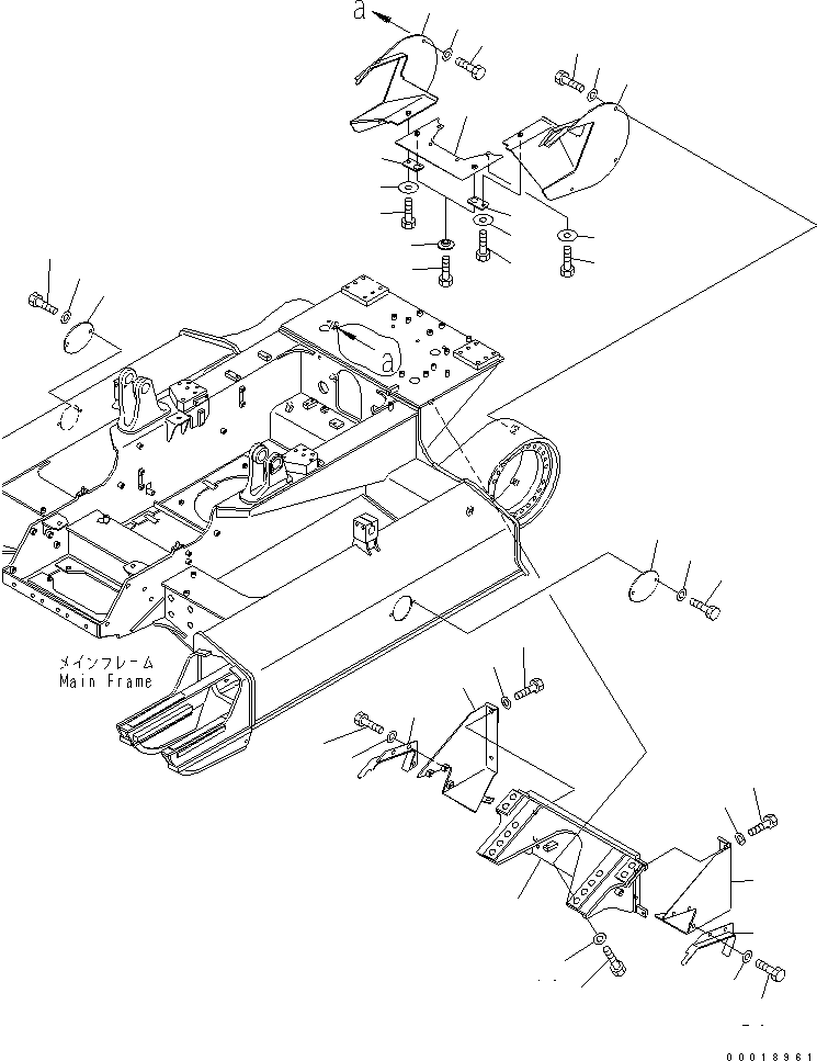 Крышка левая 11Y-69-22170 KOMATSU