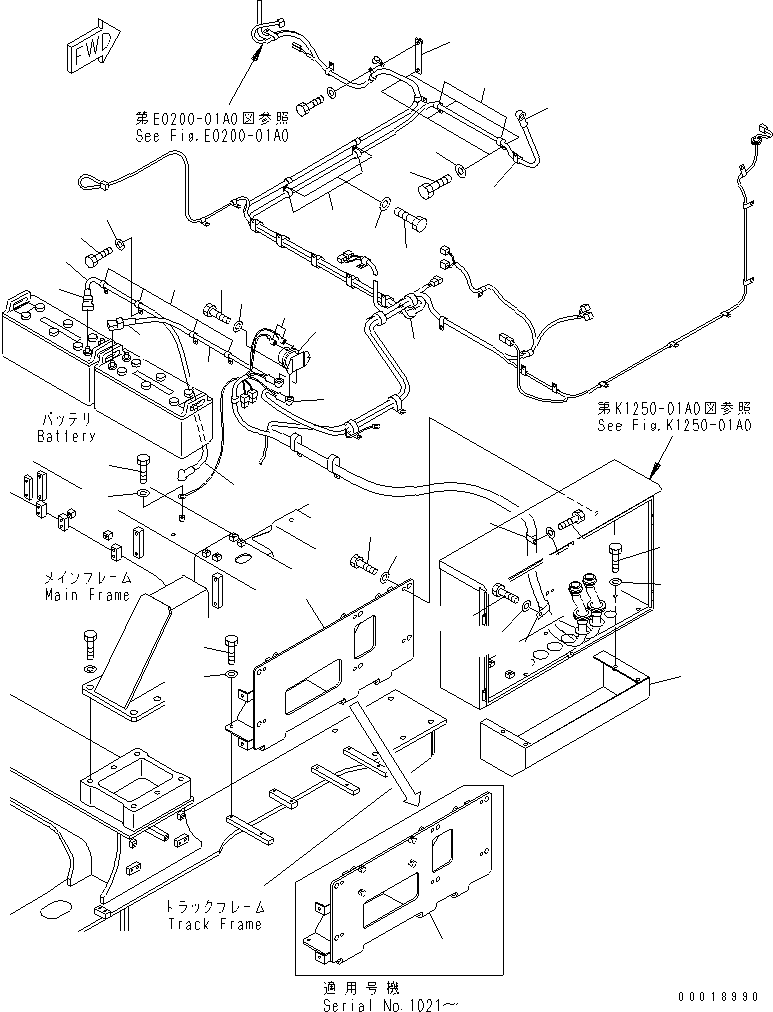 кабель 08028-64070 KOMATSU
