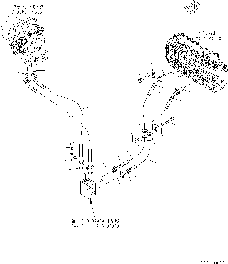 Шланг фланцевого типа 07084-01A10 KOMATSU