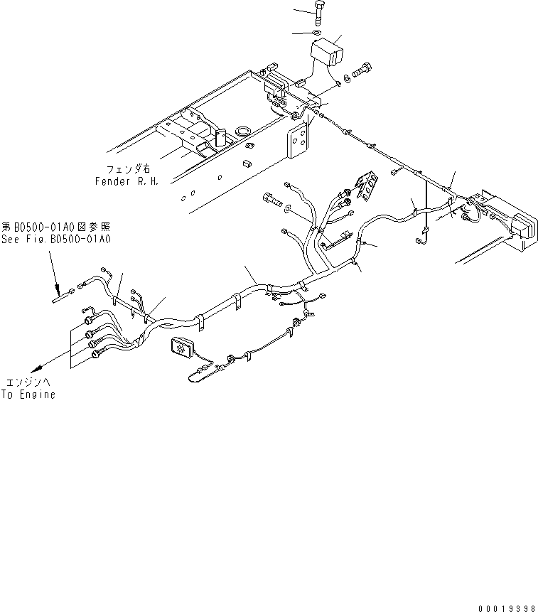 Жгут проводов 195-06-75170 KOMATSU